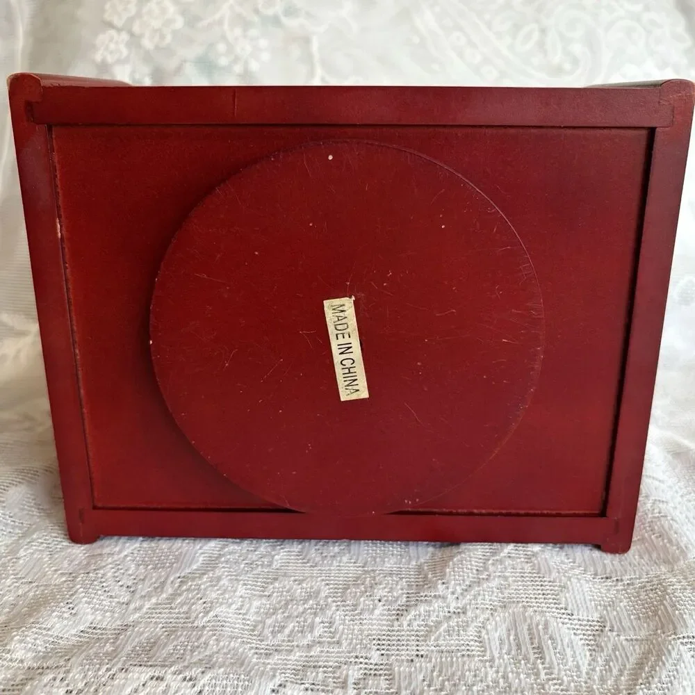 Vintage‎ Wooden Heart Cut-Out Napkin, Mail Holder 7” Lazy Susan Cottagecore